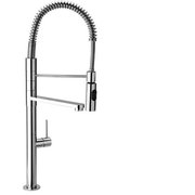Jewel Faucet Jewel Faucet 25559 Commercial Kitchen Faucet with Swivel Spout and Commercial Sprayer - Chrome 25559